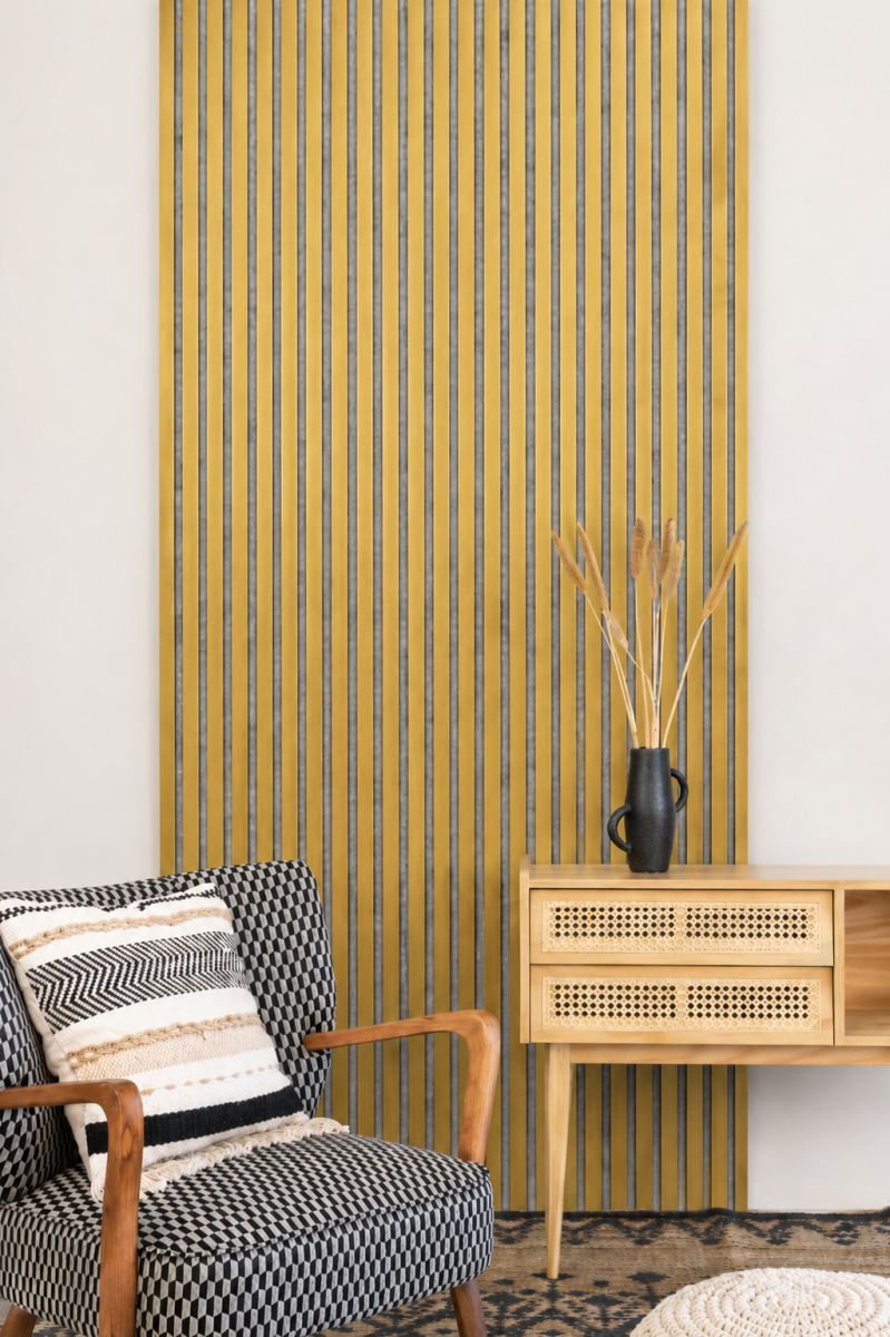 Acoustic+ Akustikpaneel Gold 3000 x 400 mm - Akustikfilz Grau
