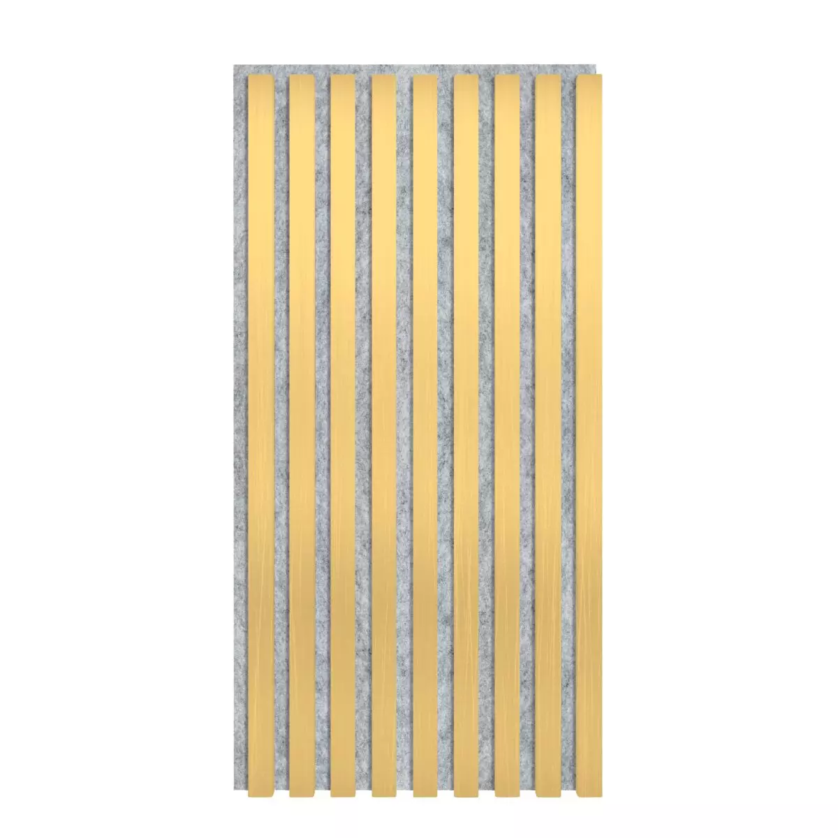 Akustikpaneel 800 x 400 mm Gold - Akustikfilz Grau - Wandverkleidung