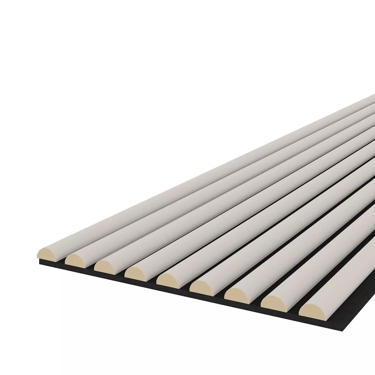 Muster WAVE - Rose - Akustikfilz Schwarz