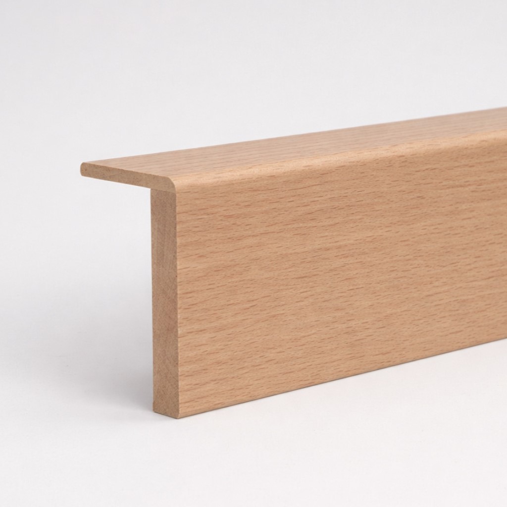 Heizungsrohrverkleidung- / Rohrabdeckleiste 120 mm, Buche natur