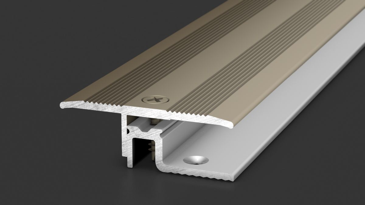 Prinz PS 400 Übergangsprofil 39 mm - Nr. 424 - Edelstahl matt - 270 cm