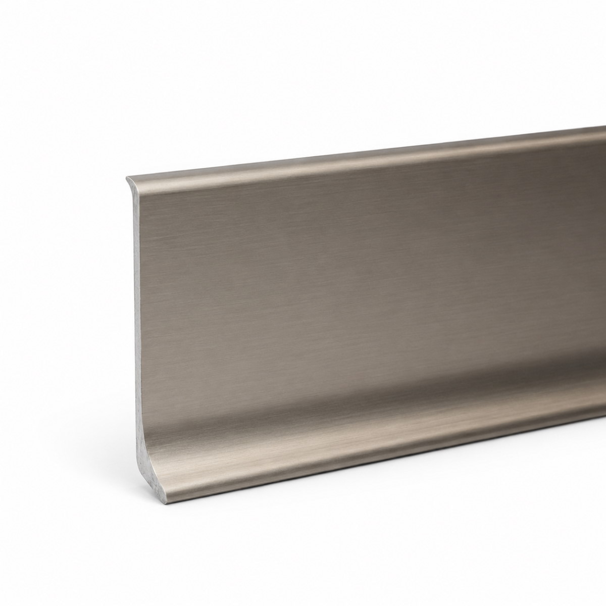 Aluminium Sockelleiste 70 mm - Edelstahl Optik