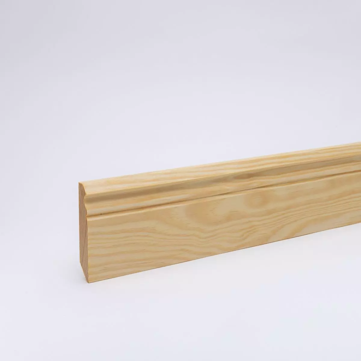 Massivholz-Sockelleiste Berliner Profil 90mm - Kiefer geölt