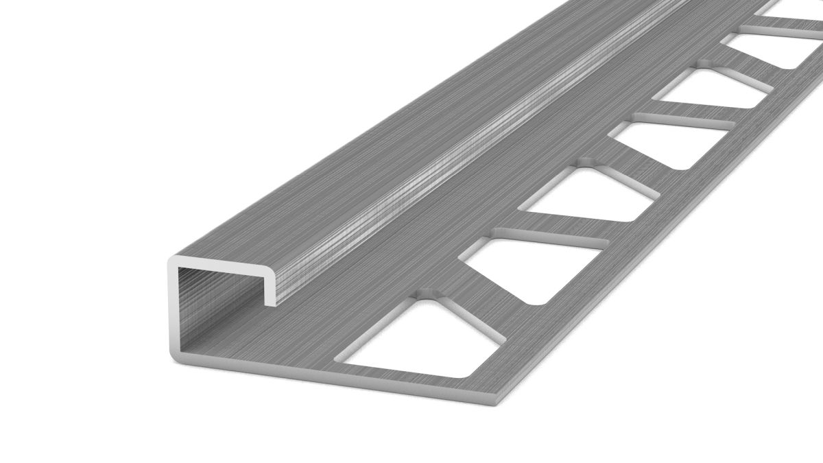 Prinz Vierkantprofil 10 mm - Nr. 758 - Edelstahlgebürstet - 250 cm