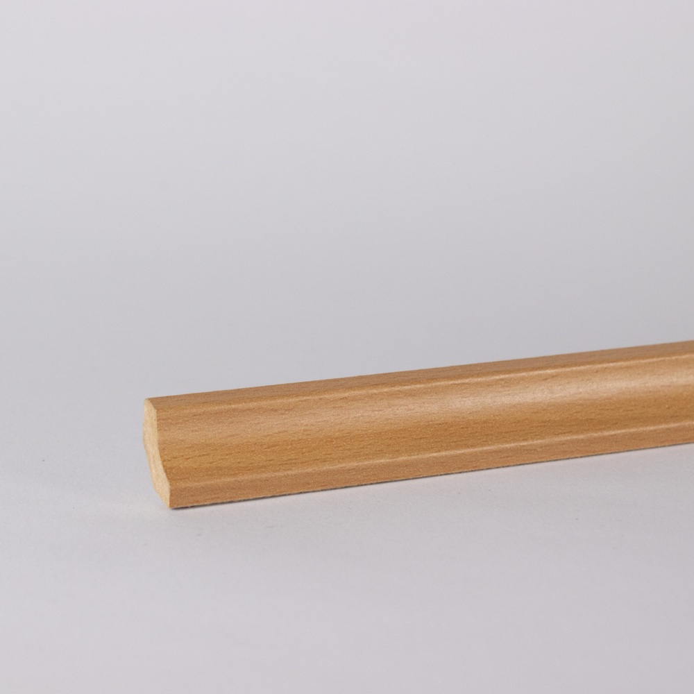 50 Stück Hohlkehlleiste 16.5x16.5 mm MDF-Träger Buche