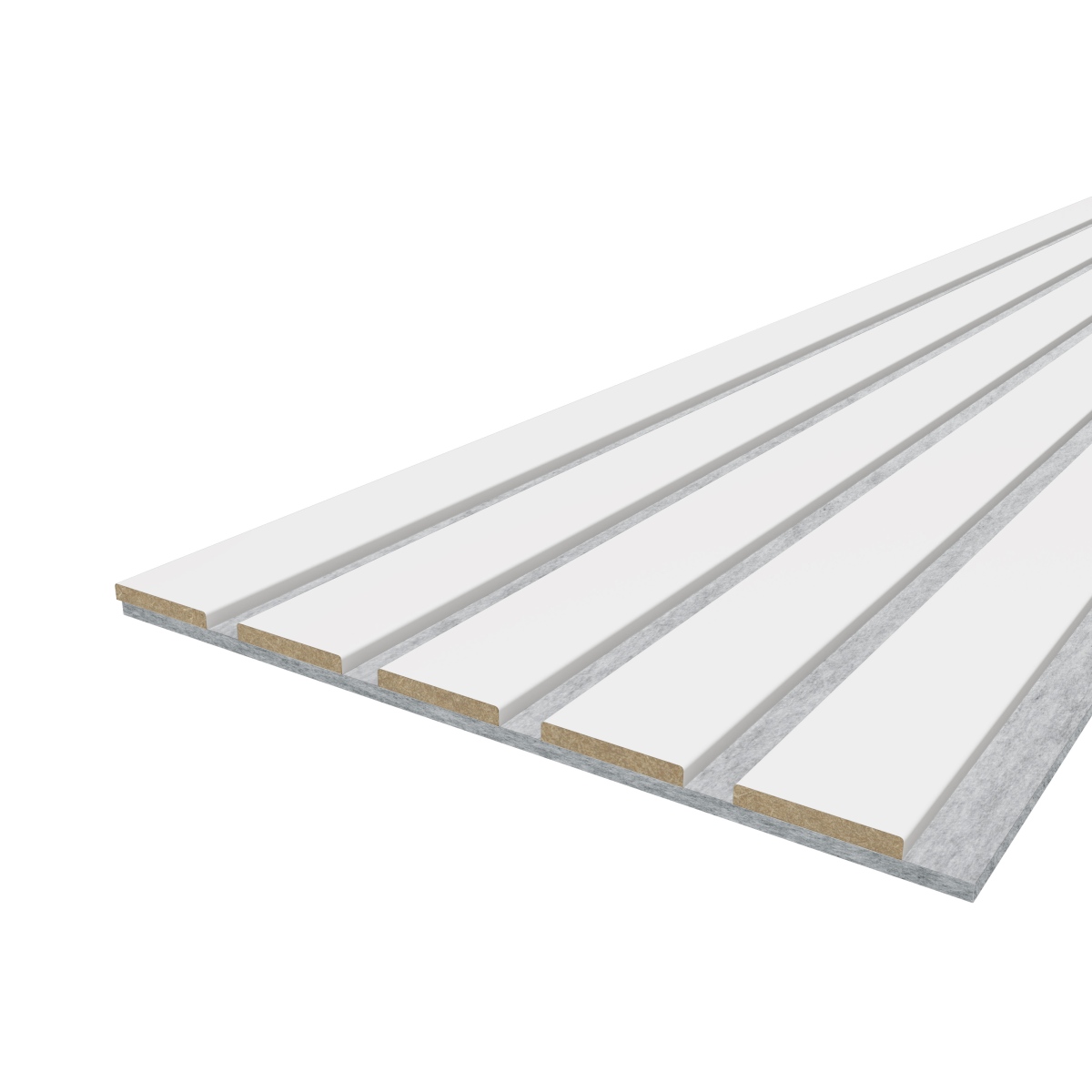 Akustikpaneel LX - Filzfarbe Grau 2600x400mm - verschiedene Farben