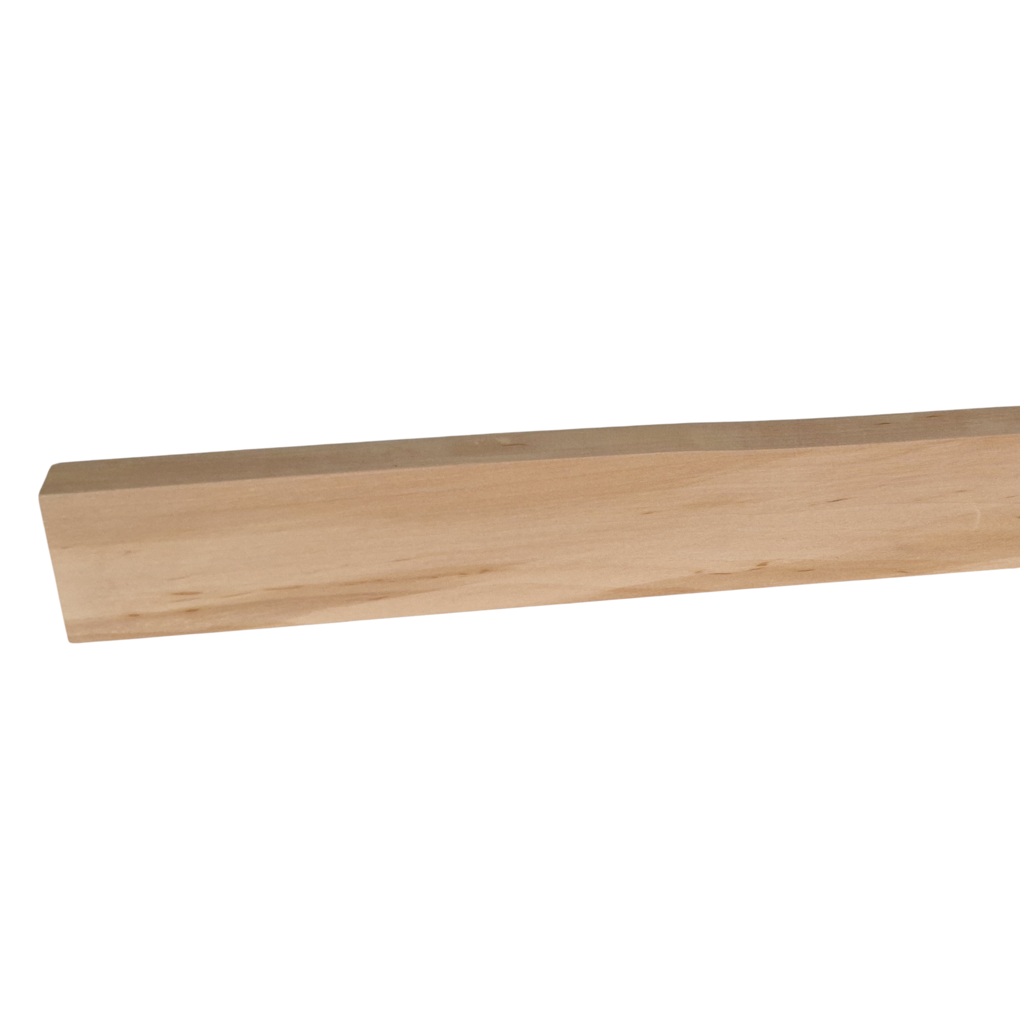 Vierkant-Massivholz-Sockelleiste 58 mm - Erle roh Vierkant-Massivholz-Sockelleiste 58 mm - Erle roh