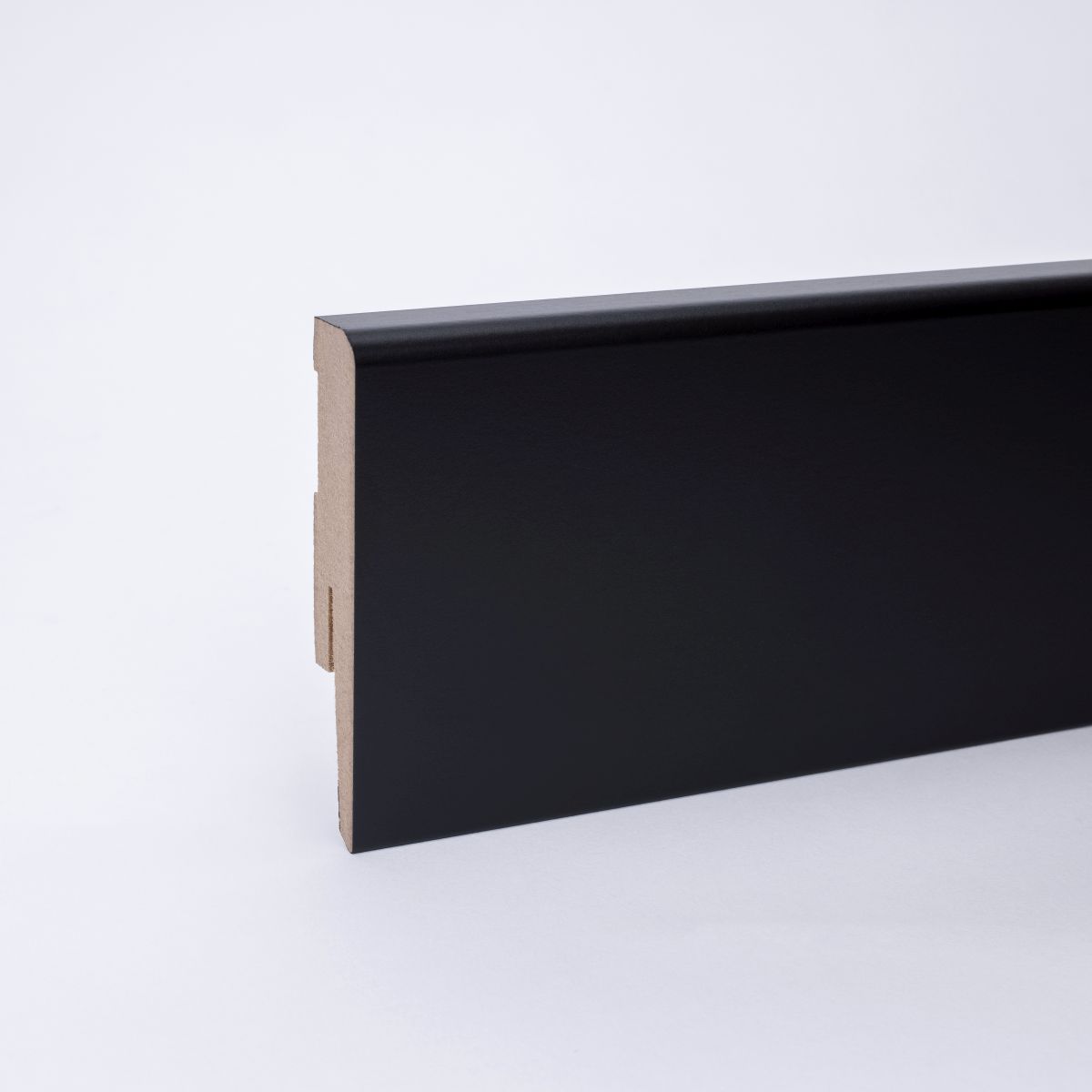 Sockelleiste Weimarer Profil 80 mm MDF - Schwarz Sockelleiste Weimarer Profil 80 mm MDF - Schwarz