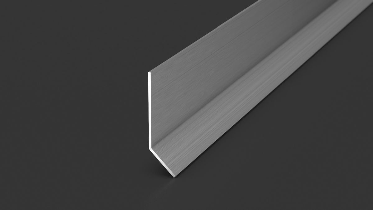 Prinz Edelstahl-Sockelleiste 15 x 60 mm - Nr. 384 - gebürstet - 250 cm