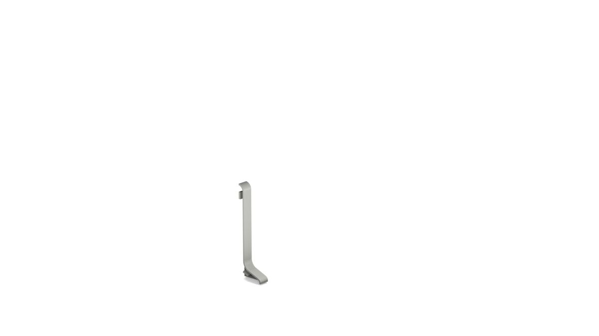 Endstück rechts für Aluminium-Sockelleiste für Klebemontage 40mm - Titan Endstück rechts für Aluminium-Sockelleiste für Klebemontage 40mm - Titan