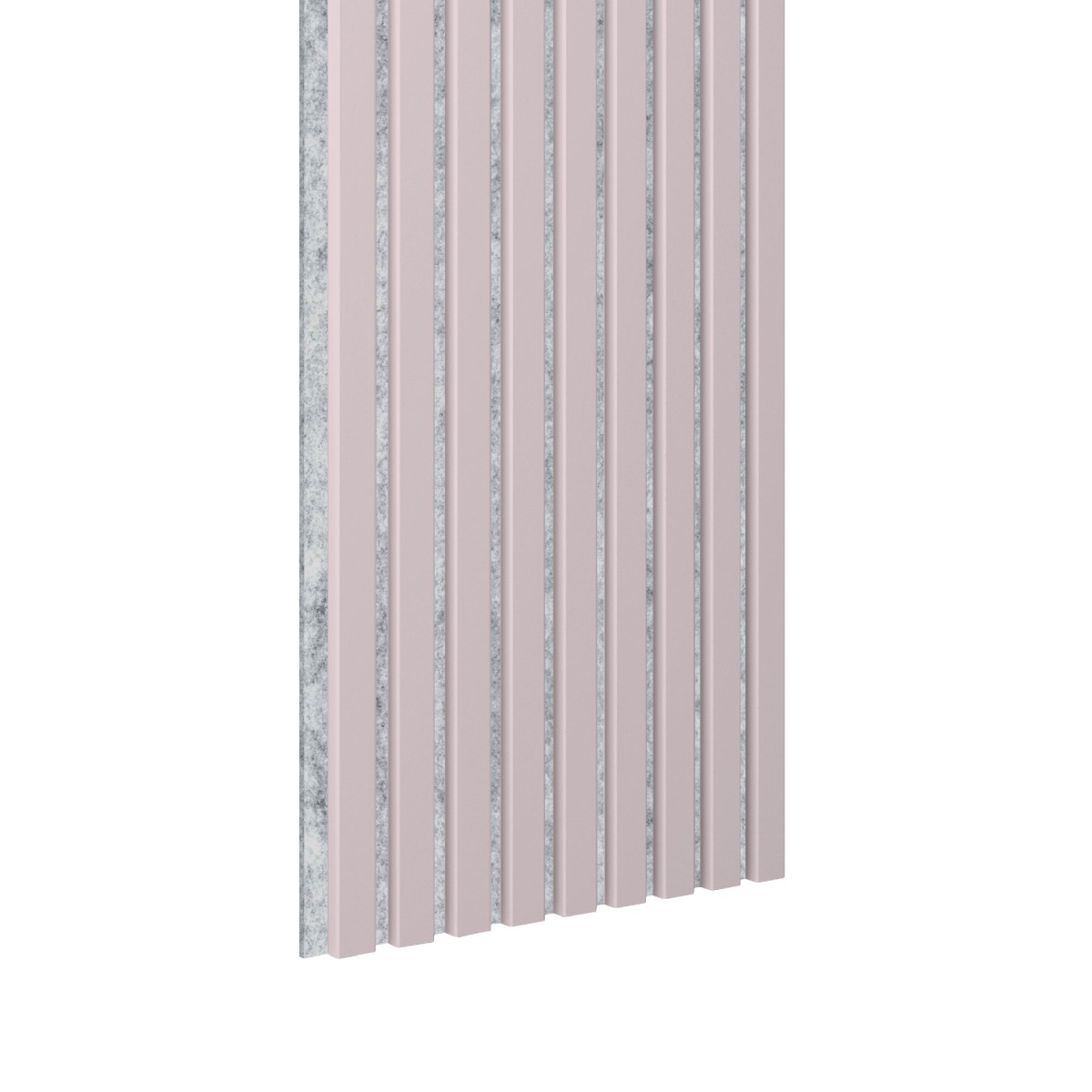 Acoustic+ Akustikpaneel Rose 2600 x 400 mm - Akustikfilz Grau