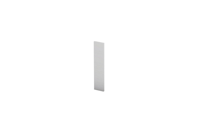 Prinz Endstück für Aluminium-Sockelleiste 13 x 60 mm - Nr. 354 - Silber