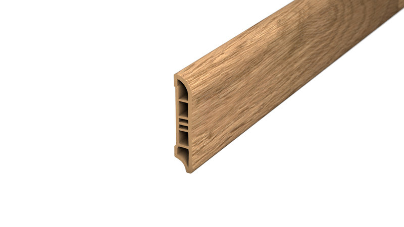 Prinz Cellpro 60  Sockelleiste mit Kammern, PVC - Nr. 813 - Honey oak -  240 cm