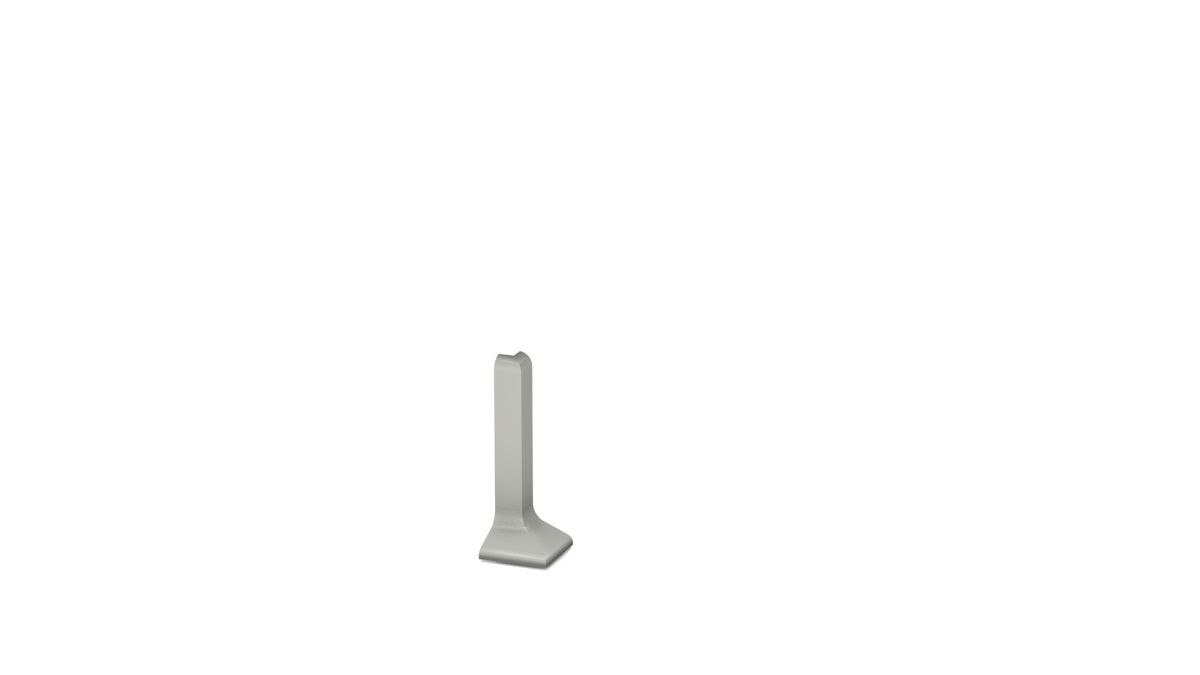 Aussenecke für Aluminium-Sockelleiste für Klebemontage 40mm - Titan Aussenecke für Aluminium-Sockelleiste für Klebemontage 40mm - Titan