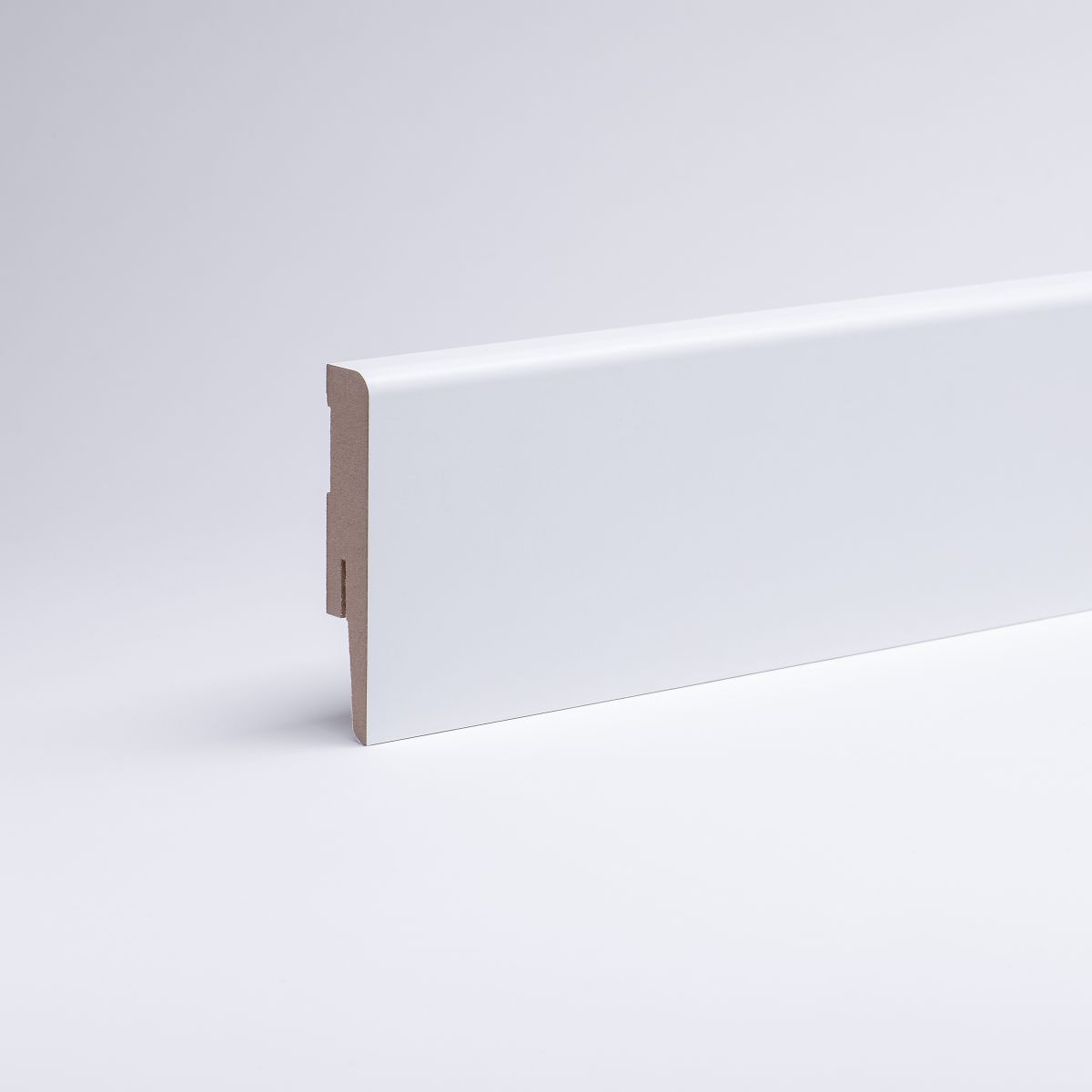 Sockelleiste Weimarer Profil 80 mm MDF - Weiß lackierfähig Sockelleiste Weimarer Profil 80 mm MDF - Weiß lackierfähig