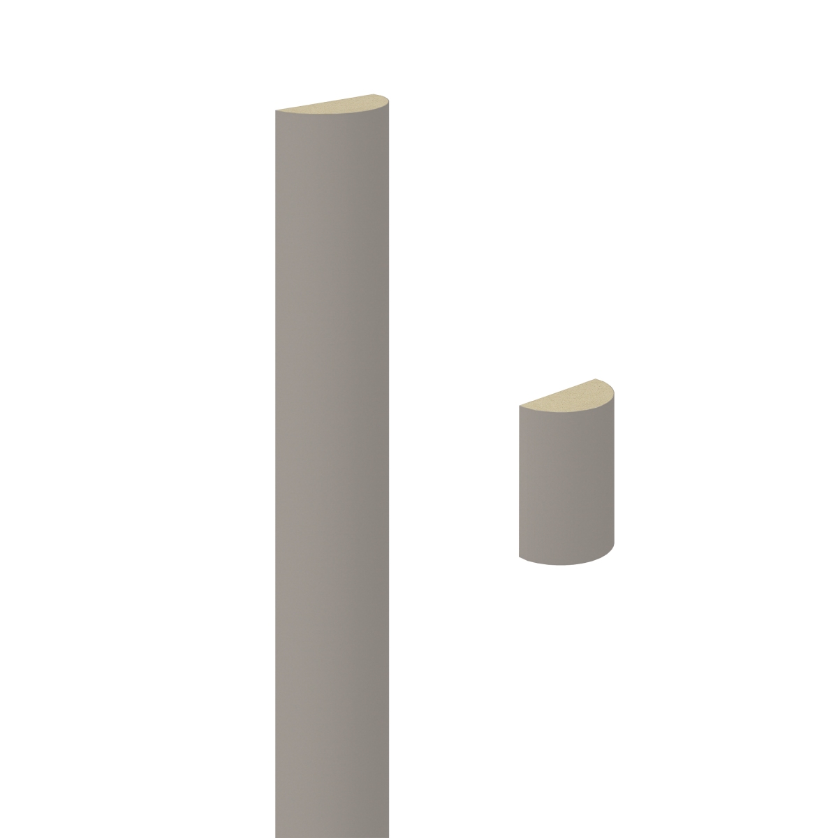 Wandverkleidung, Lamellenleiste, Wandlamelle - Sandgrau Wandverkleidung, Lamellenleiste, Wandlamelle - Sandgrau