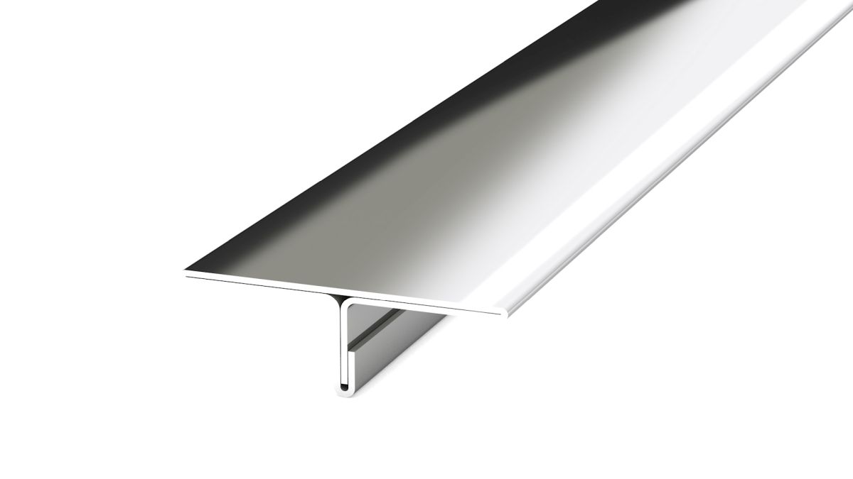 Prinz T-Cover Profil 25 mm - Nr. 741 - Edelstahl spiegelblank - 250 cm