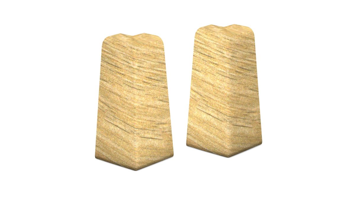 Prinz Außenecken für MDF-Sockeleiste 18 x 58 mm Nr. 809. - Seattle Oak
