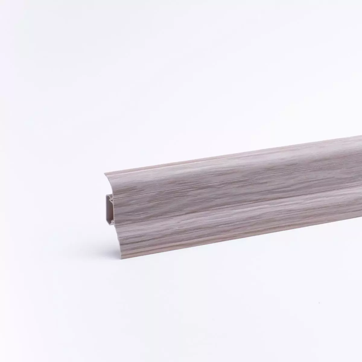 Klemmsockelleiste Duo-Flex 54mm Eiche Weiß