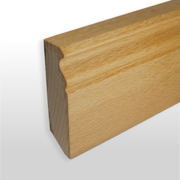 Sockelleiste Berliner Profil 60mm - Buche geölt