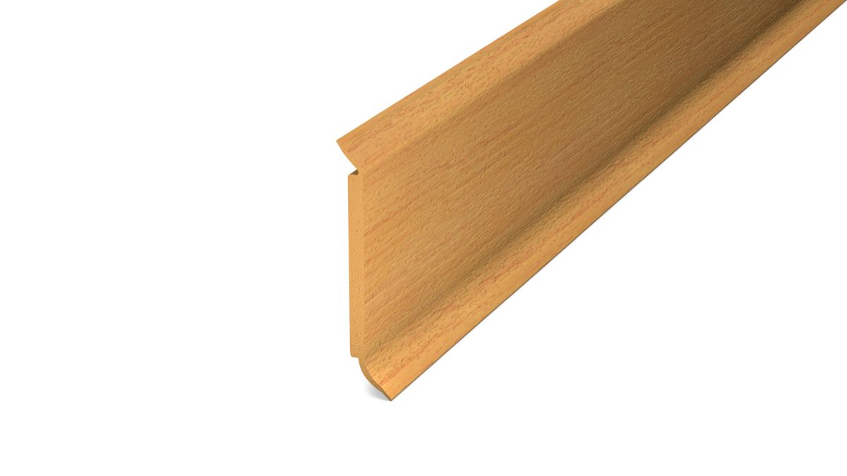 Prinz Hartschaum-Sockelleiste 60 mm - Kunststoff. - Nr. 811 - Buche -  250 cm