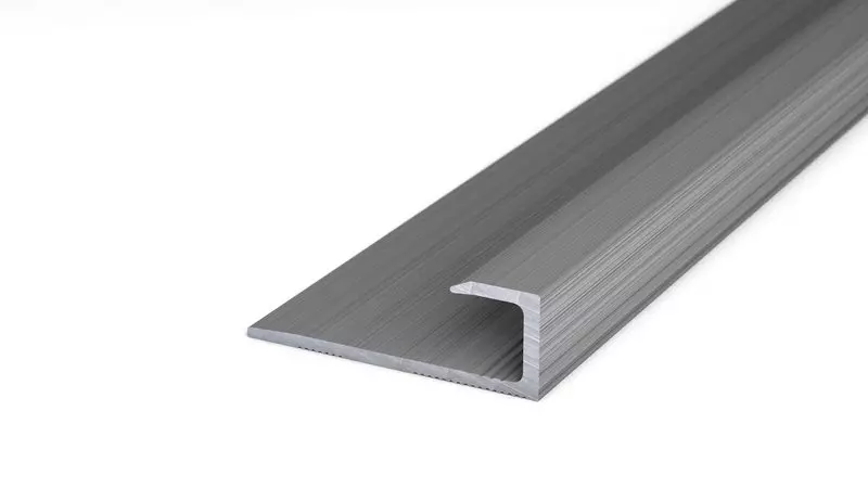 Alu-Abschlussprofil Nr. 147, 27 x 9,4 mm - Edelstahl 270 cm