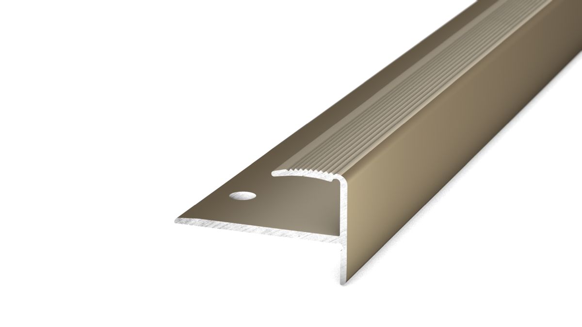 Prinz Treppenkantenprofil 35 x 22 mm - Nr. 275 - Edelstahl matt - 250 cm