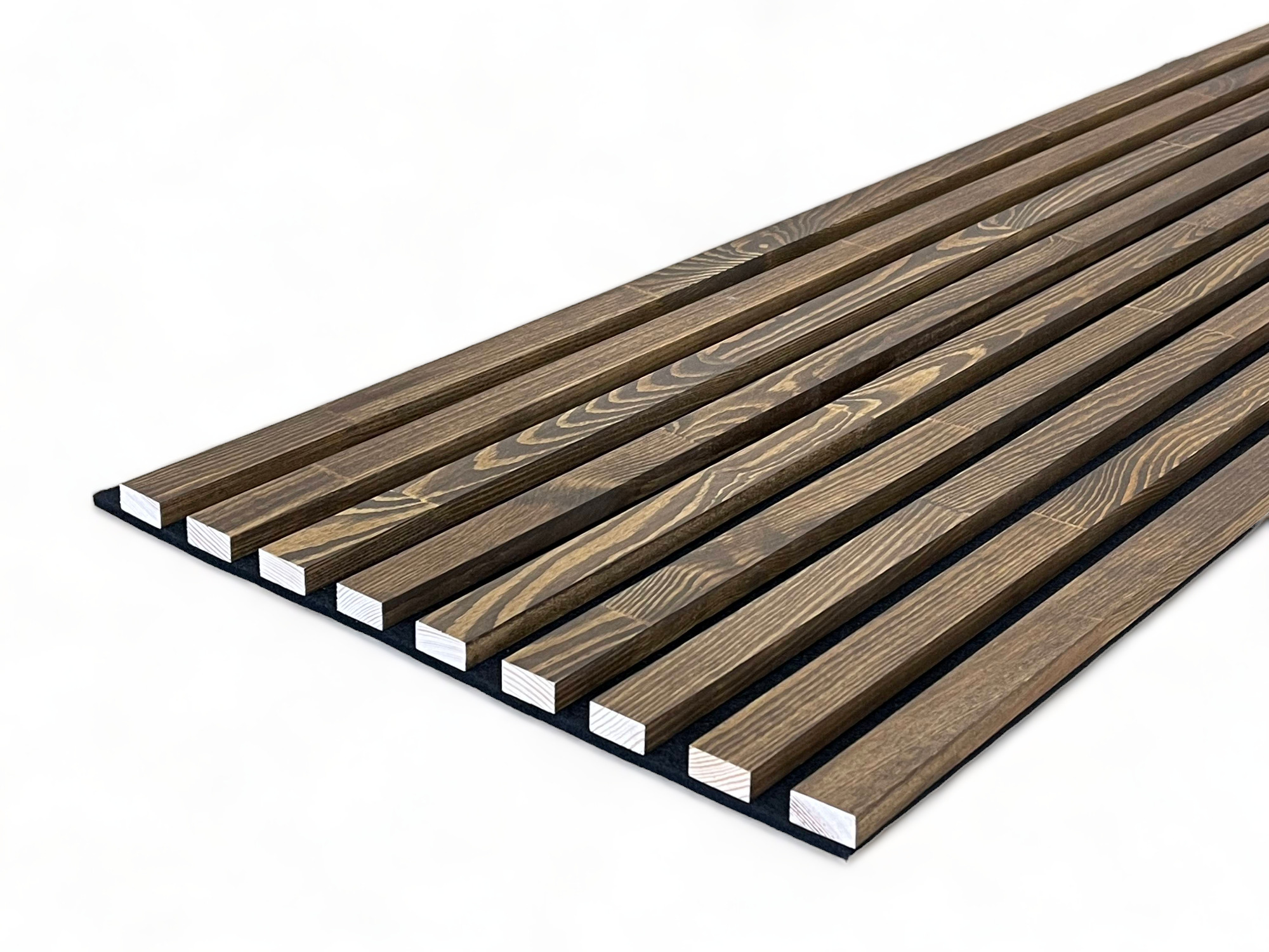 Muster für Massivholz Akustikpaneele Kiefer - Walnut-Oil