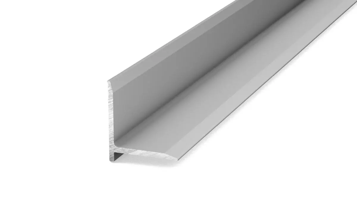 Wandanschlussprofil Nr. 298 - 13,1 x 13,1 mm Silber 2,50m