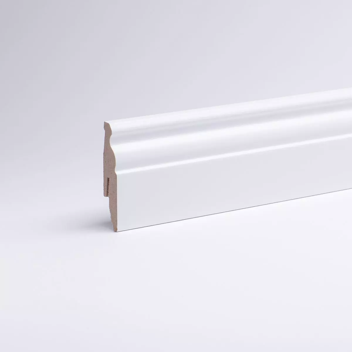 Sockelleiste Berliner Profil 60mm weiß lackierfähig