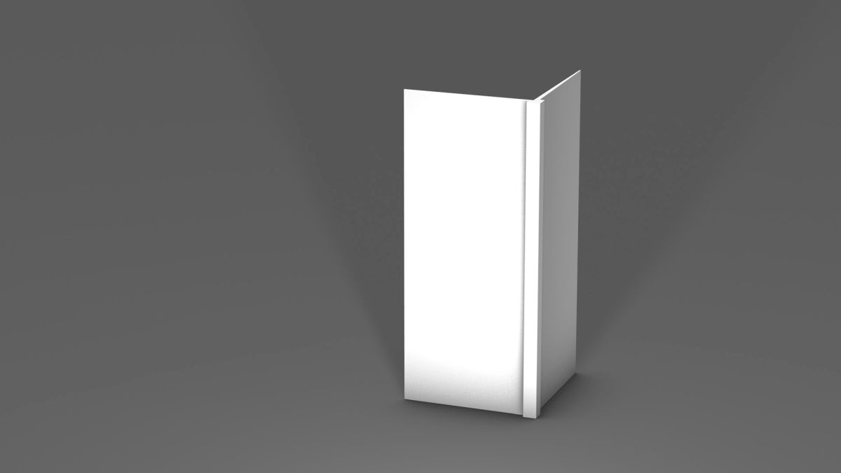 Prinz Tapeteneckleiste 20 x 20 mm - Nr. 805 - Weiß - 260 cm