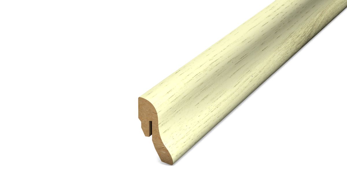 Prinz MDF-Sockelleiste 22 x 40 mm - Nr. 833 - White Oak - 250 cm