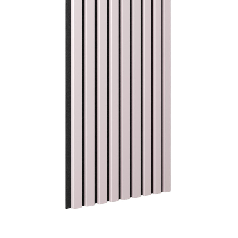 Acoustic+ Akustikpaneel Rose 3000 x 400 mm - Akustikfilz Schwarz