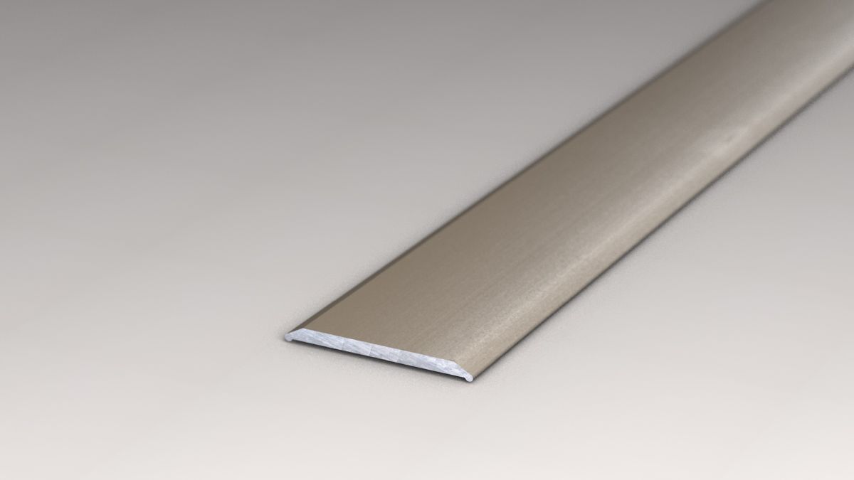 Übergangsprofil 24 mm selbstklebend Edelstahl matt - 1,00 m Übergangsprofil 24 mm selbstklebend Edelstahl matt - 1,00 m