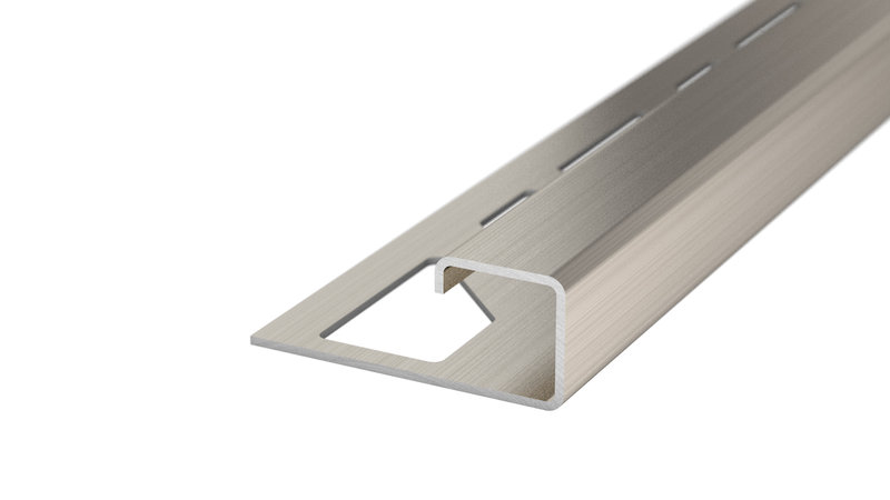 Prinz Vierkantprofil 11 mm - Nr. 760 - Edelstahlgebürstet - 250 cm