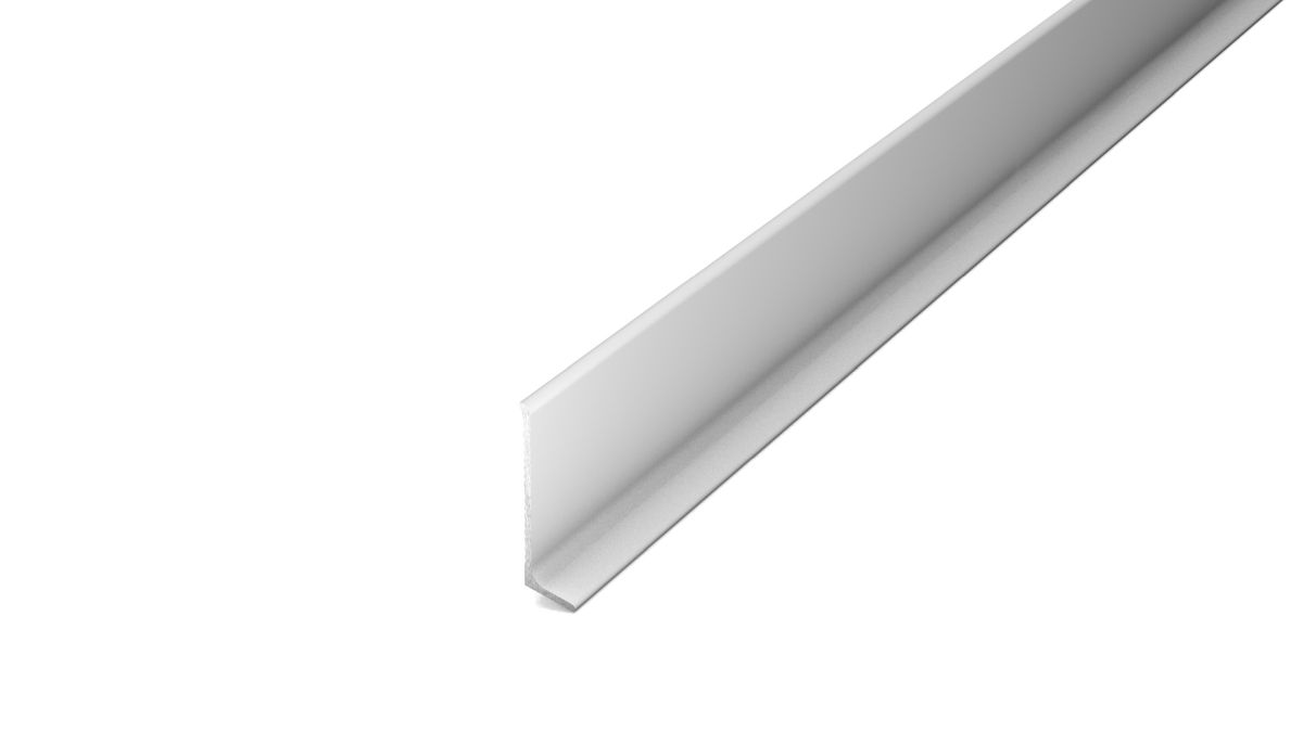 Prinz Aluminium-Sockelleiste 11 x 40 mm - Nr. 371 - Silber - 400 cm