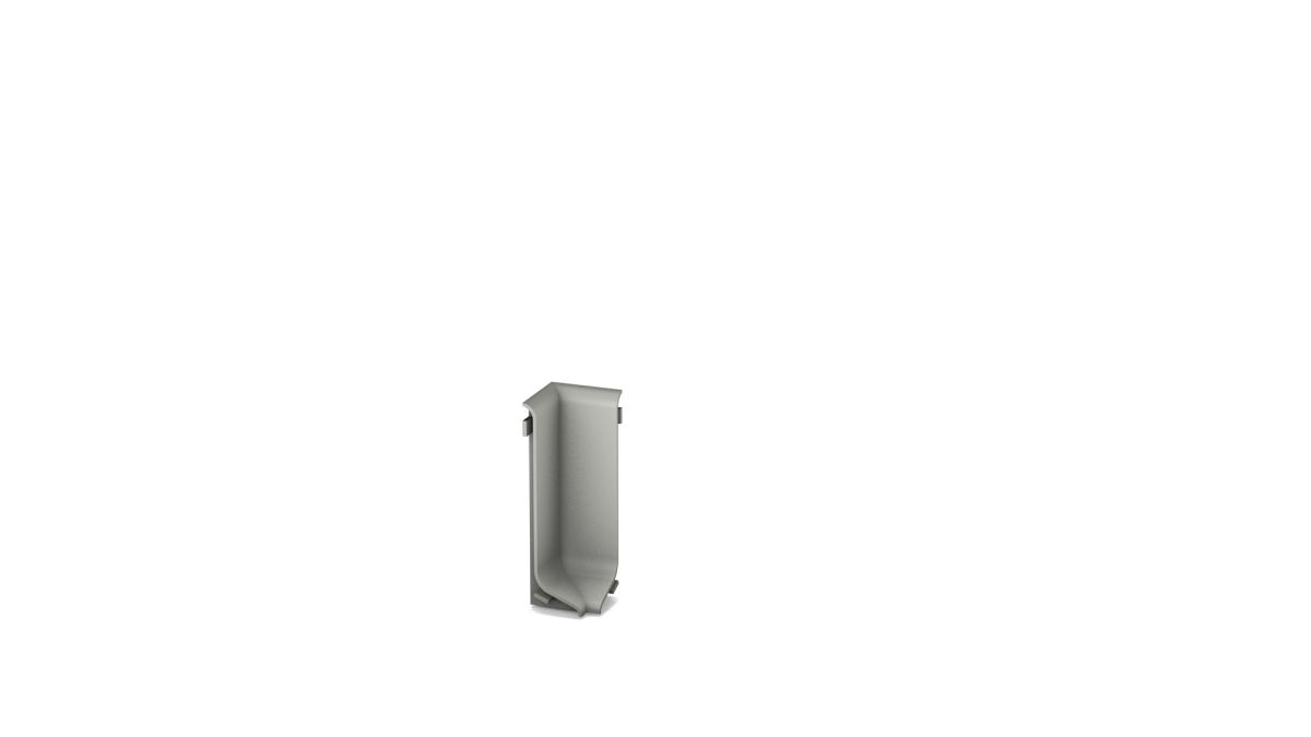 Innenecke für Aluminium-Sockelleiste für Klebemontage 40mm - Titan Innenecke für Aluminium-Sockelleiste für Klebemontage 40mm - Titan