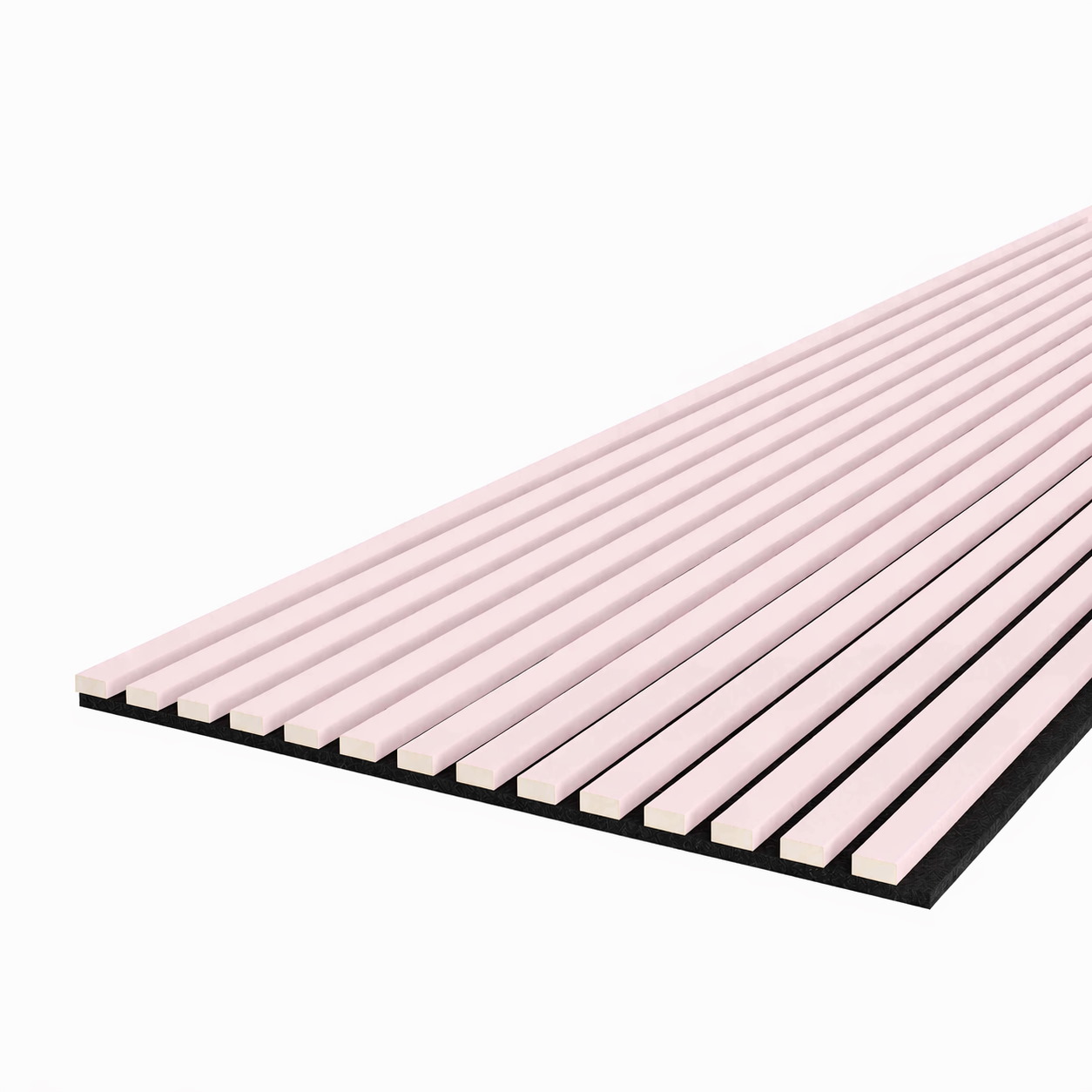 Acoustic+ Akustikpaneel Rose 2400 x 600 mm - Akustikfilz Schwarz