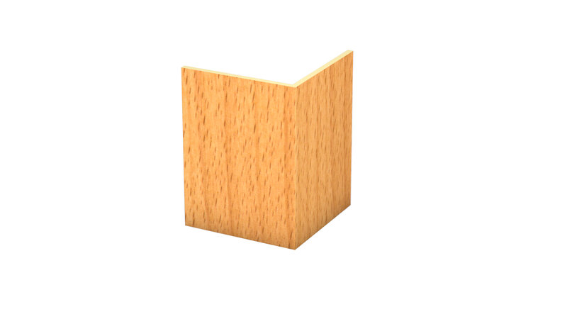 Prinz PVC-Eckschutzwinkel 30 x 30 mm - Nr. 804 - Buche - 250 cm