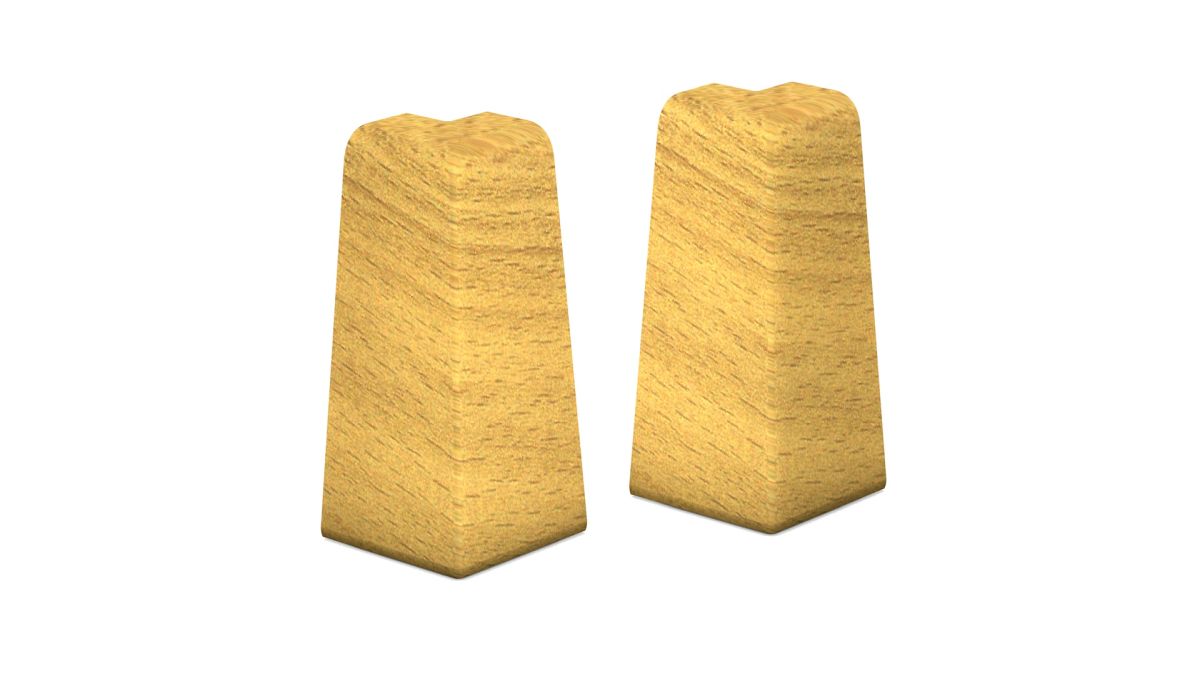 Prinz Außenecken für MDF-Sockeleiste 18 x 58 mm Nr. 809. - Buche Royal