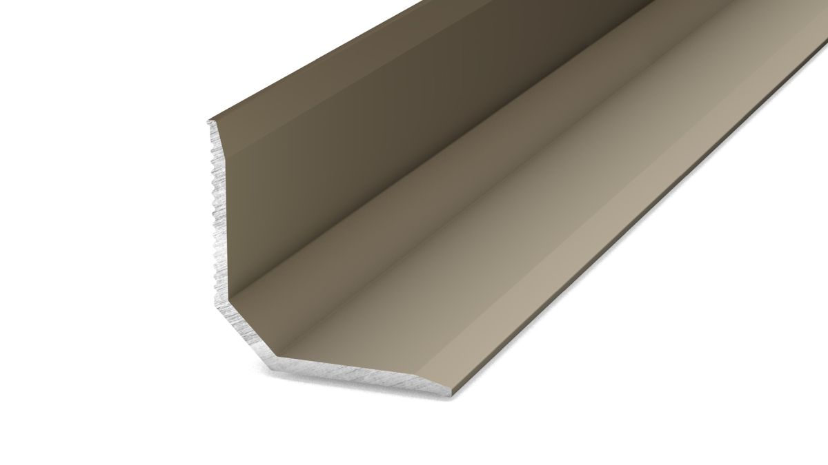 Prinz Wandanschlussprofil 19,5 x 19,5 mm - Nr. 297 - Edelstahl matt - 250 cm