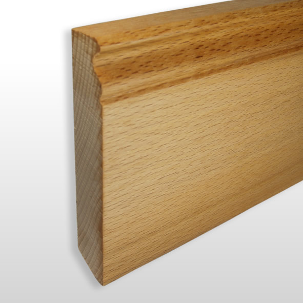 Sockelleiste Berliner Profil 120mm - Buche geölt