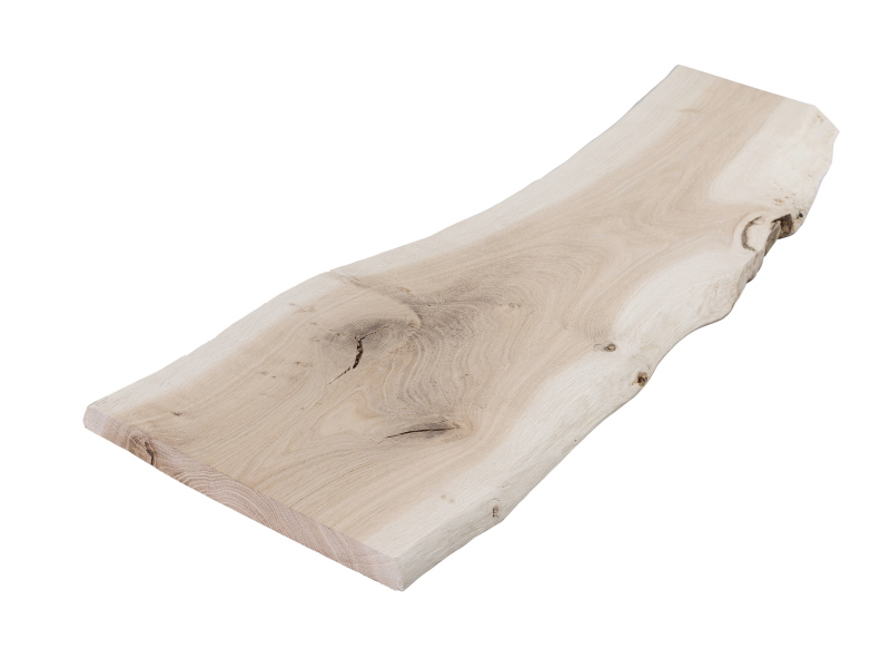 Baumscheibe, Eichenplatte Massivholz mit Baumkante - 200 x 18-25 cm, unbehandelte Oberfläche Baumscheibe, Eichenplatte Massivholz mit Baumkante - 200 x 18-25 cm, unbehandelte Oberfläche