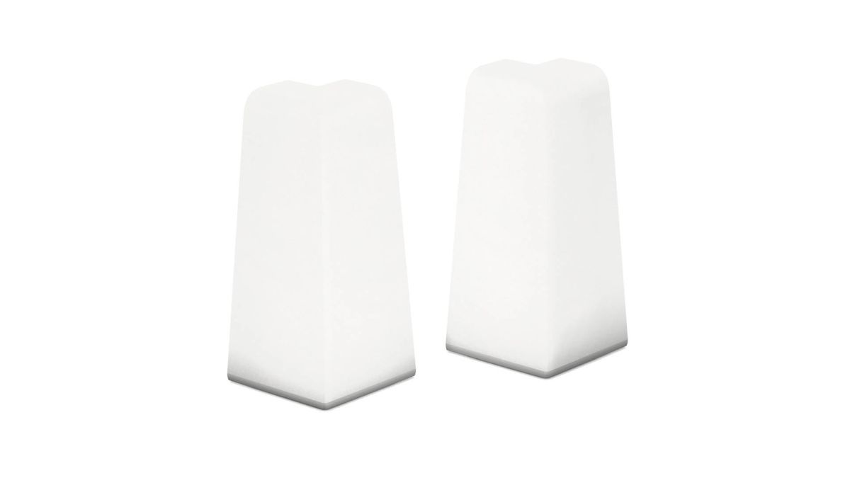 Prinz Außenecken für MDF-Sockeleiste 18 x 58 mm Nr. 809. - Weiß
