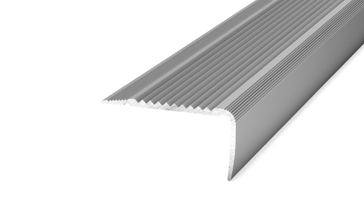 Prinz NOVA Treppenkantenprofil 45 x 23 mm - Nr. 170 - Silber - 500 cm