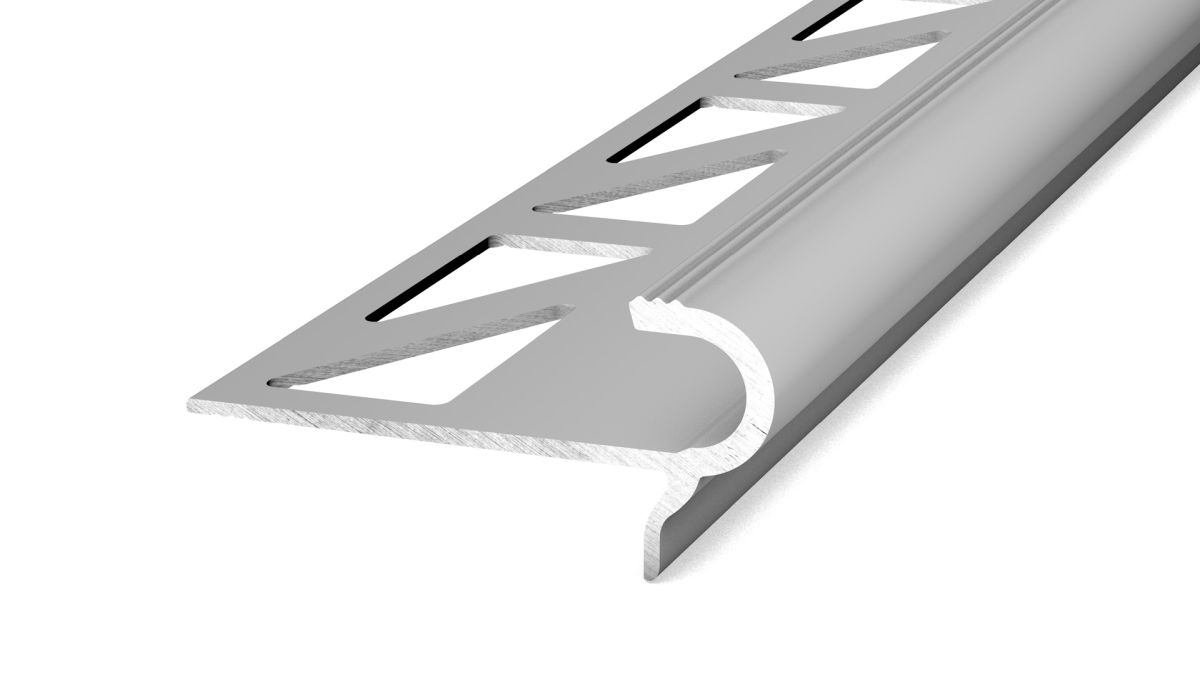 Prinz Treppenkantenprofil 8 mm - Nr. 788 - Silber - 100 cm