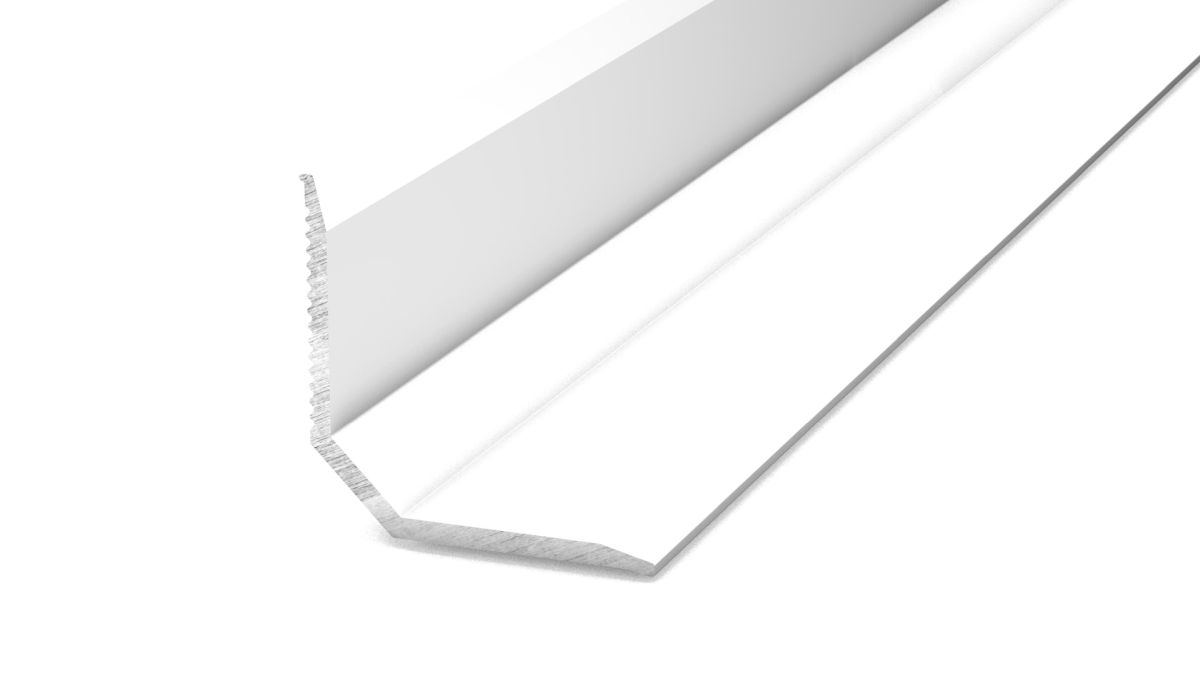 Prinz Wandanschlussprofil 19,5 x 19,5 mm - Nr. 297 - Weiß RAL 9003 - 100 cm