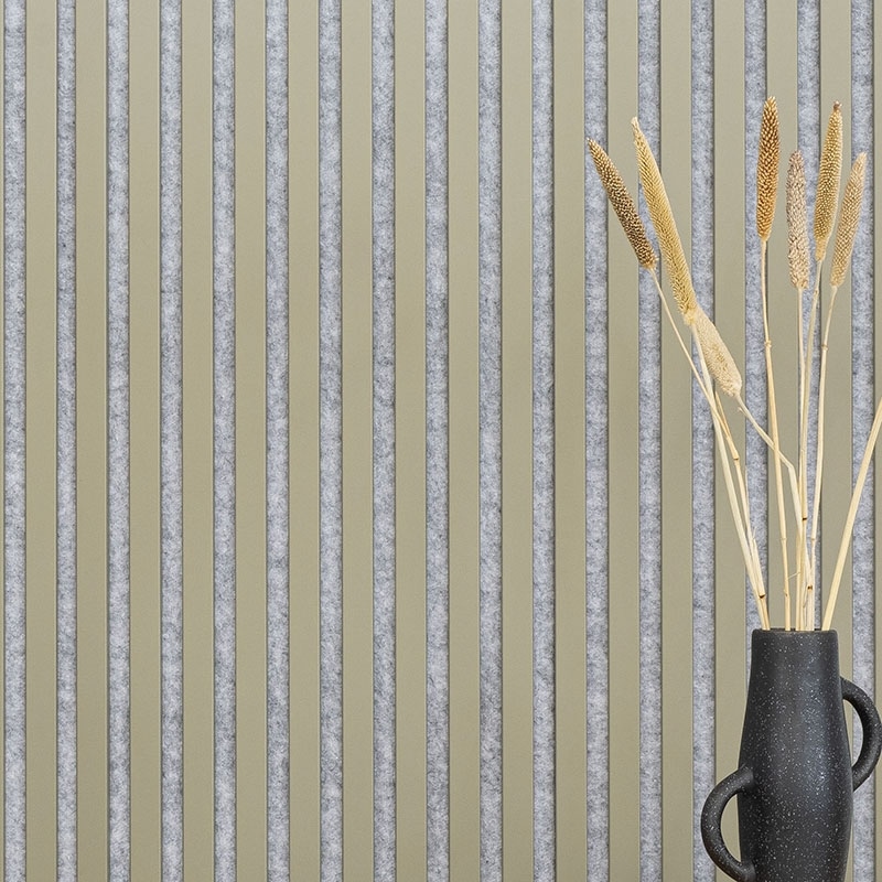 Acoustic+ Akustikpaneel Olive 800 x 400 mm - Akustikfilz Grau