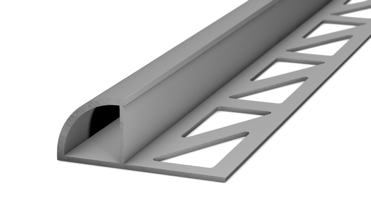 Prinz Viertelkreisprofil 12,5 mm - Nr. 745 - Silber matt - 250 cm
