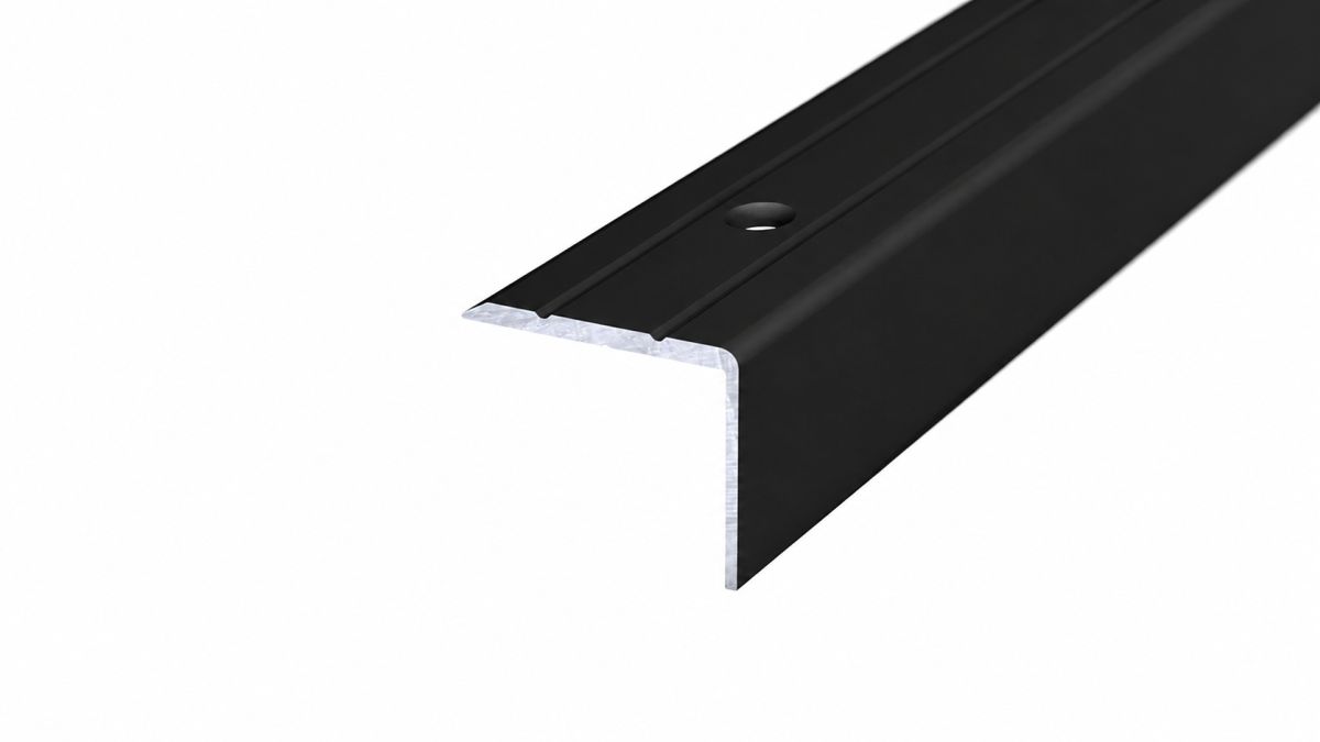 Winkelprofil 24,5 x 20 x 2.700 mm Schwarz - zum Schrauben